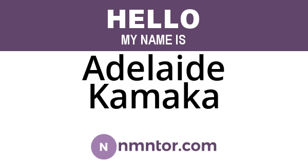 Adelaide Kamaka