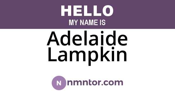 Adelaide Lampkin