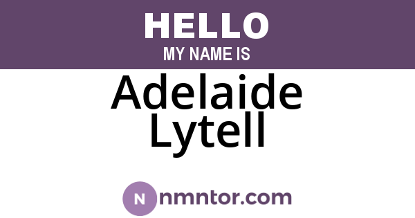 Adelaide Lytell