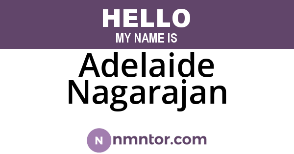 Adelaide Nagarajan