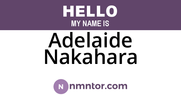 Adelaide Nakahara