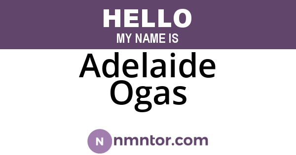 Adelaide Ogas