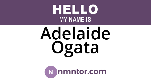 Adelaide Ogata