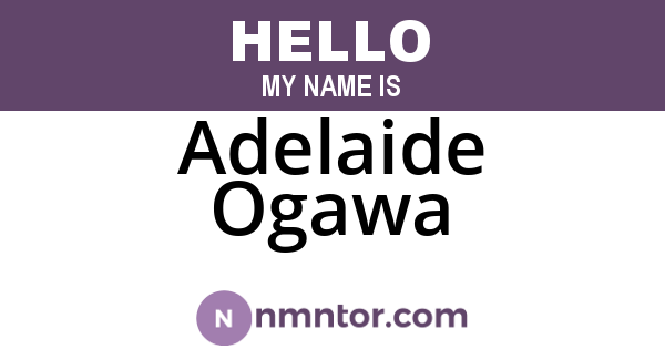 Adelaide Ogawa