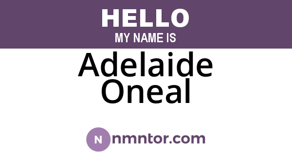Adelaide Oneal