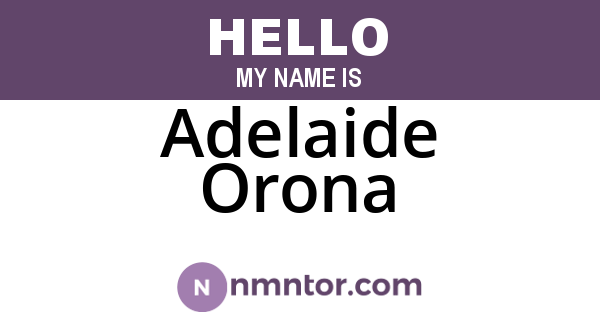 Adelaide Orona