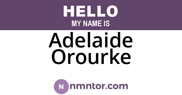 Adelaide Orourke