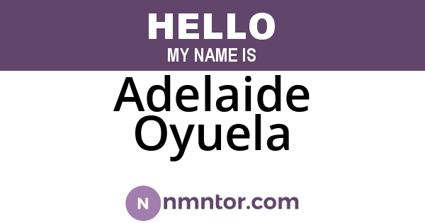 Adelaide Oyuela