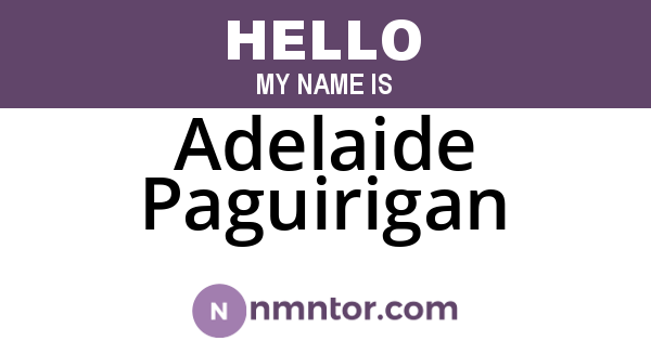 Adelaide Paguirigan