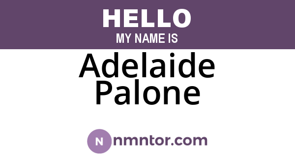 Adelaide Palone