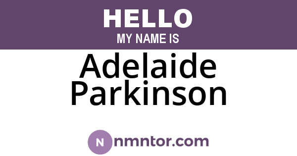 Adelaide Parkinson