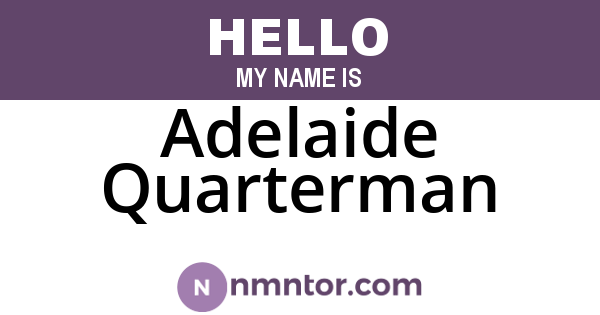 Adelaide Quarterman