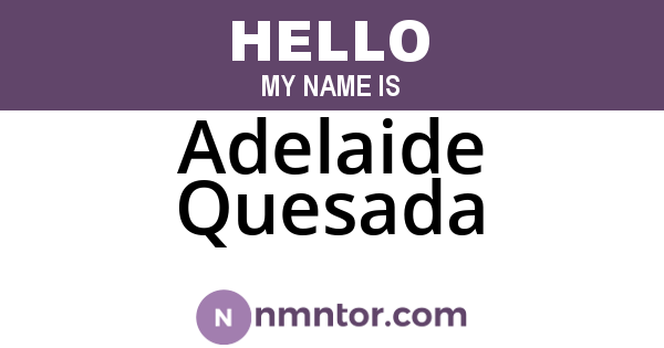 Adelaide Quesada