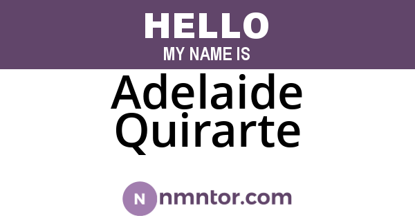 Adelaide Quirarte