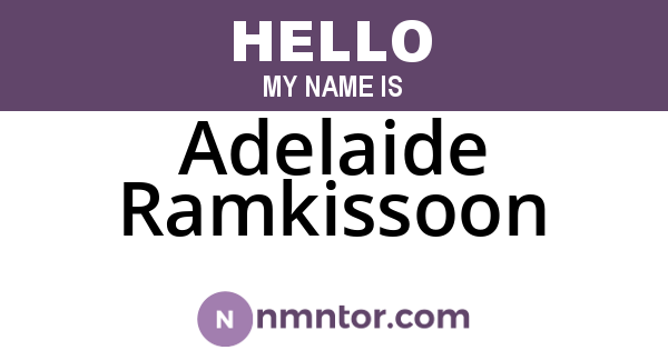 Adelaide Ramkissoon
