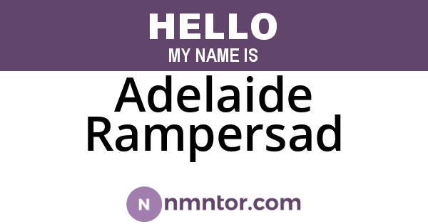 Adelaide Rampersad