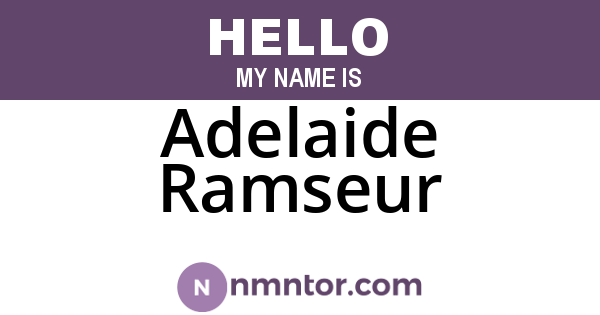 Adelaide Ramseur