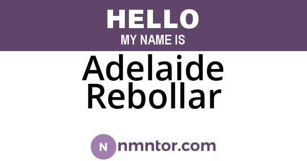 Adelaide Rebollar