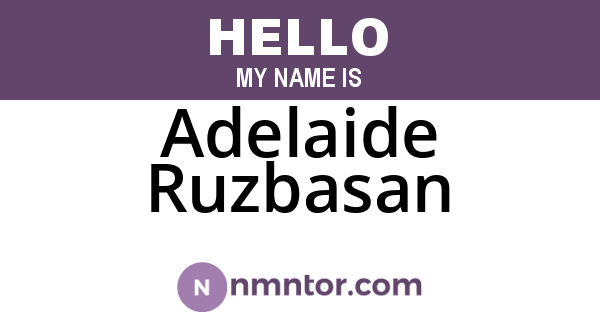 Adelaide Ruzbasan