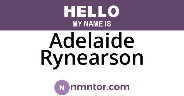 Adelaide Rynearson