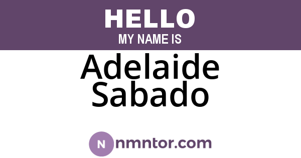 Adelaide Sabado