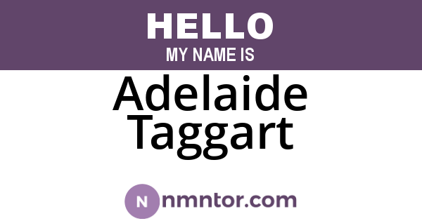 Adelaide Taggart