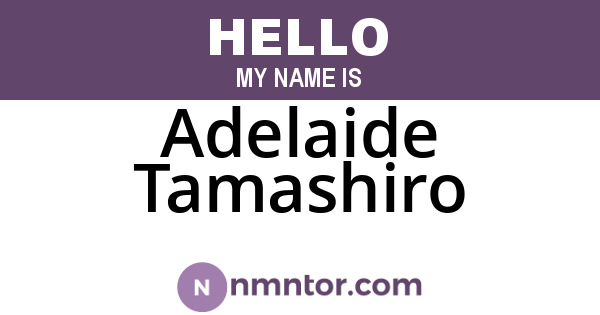 Adelaide Tamashiro