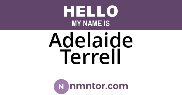 Adelaide Terrell