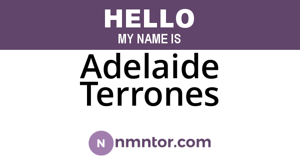 Adelaide Terrones