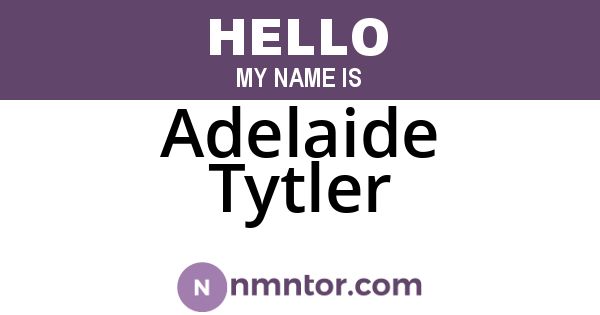 Adelaide Tytler