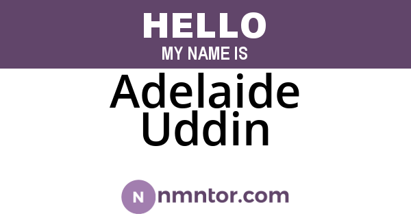 Adelaide Uddin