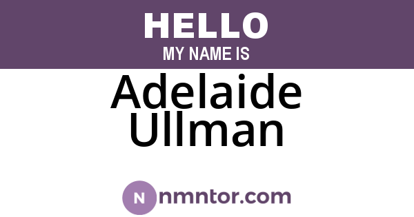 Adelaide Ullman