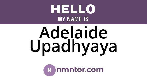 Adelaide Upadhyaya