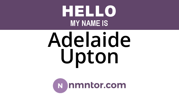 Adelaide Upton