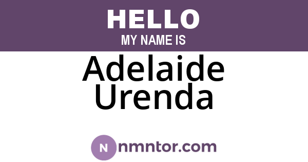 Adelaide Urenda