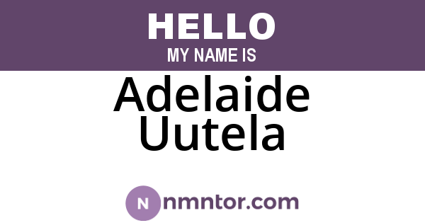 Adelaide Uutela