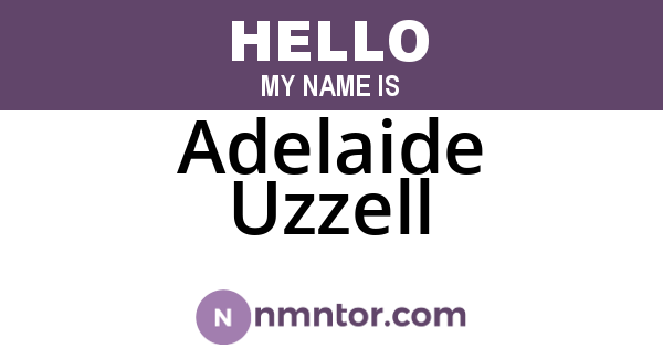 Adelaide Uzzell
