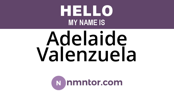 Adelaide Valenzuela