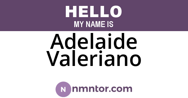 Adelaide Valeriano