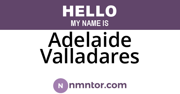 Adelaide Valladares