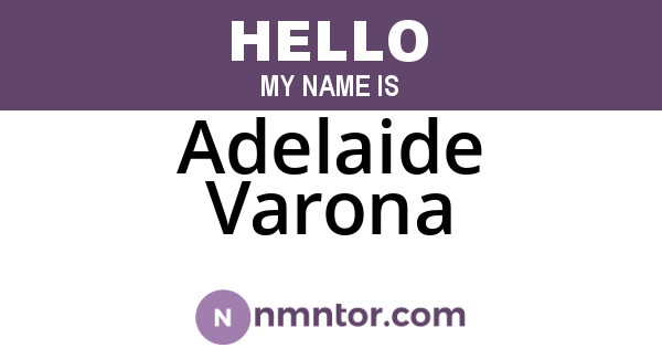 Adelaide Varona