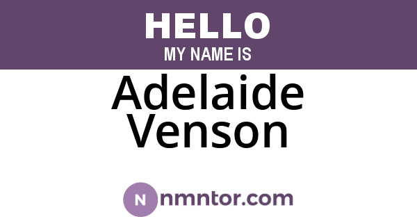 Adelaide Venson