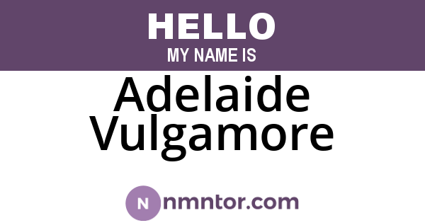 Adelaide Vulgamore