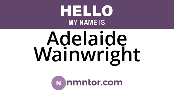 Adelaide Wainwright