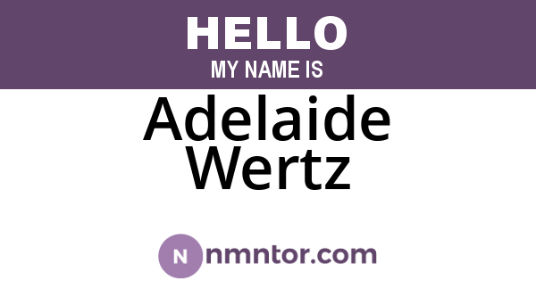 Adelaide Wertz