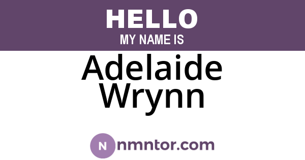 Adelaide Wrynn