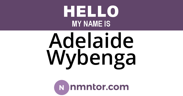 Adelaide Wybenga