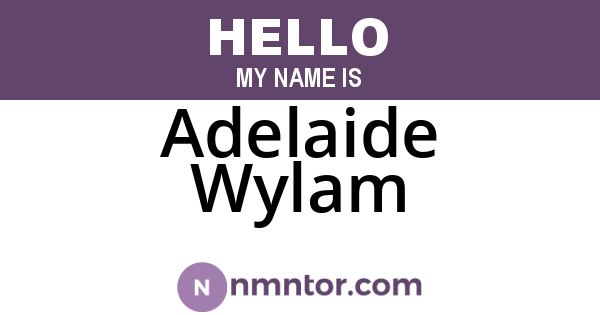 Adelaide Wylam