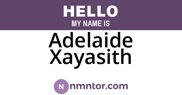 Adelaide Xayasith