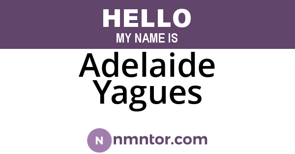 Adelaide Yagues